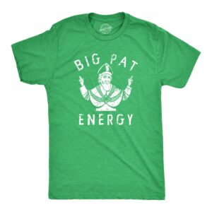 mens big pat energy t shirt funny saint patricks day parade lovers tee for guys mens funny t shirts saint patrick's day t shirt for men novelty tees for green - m