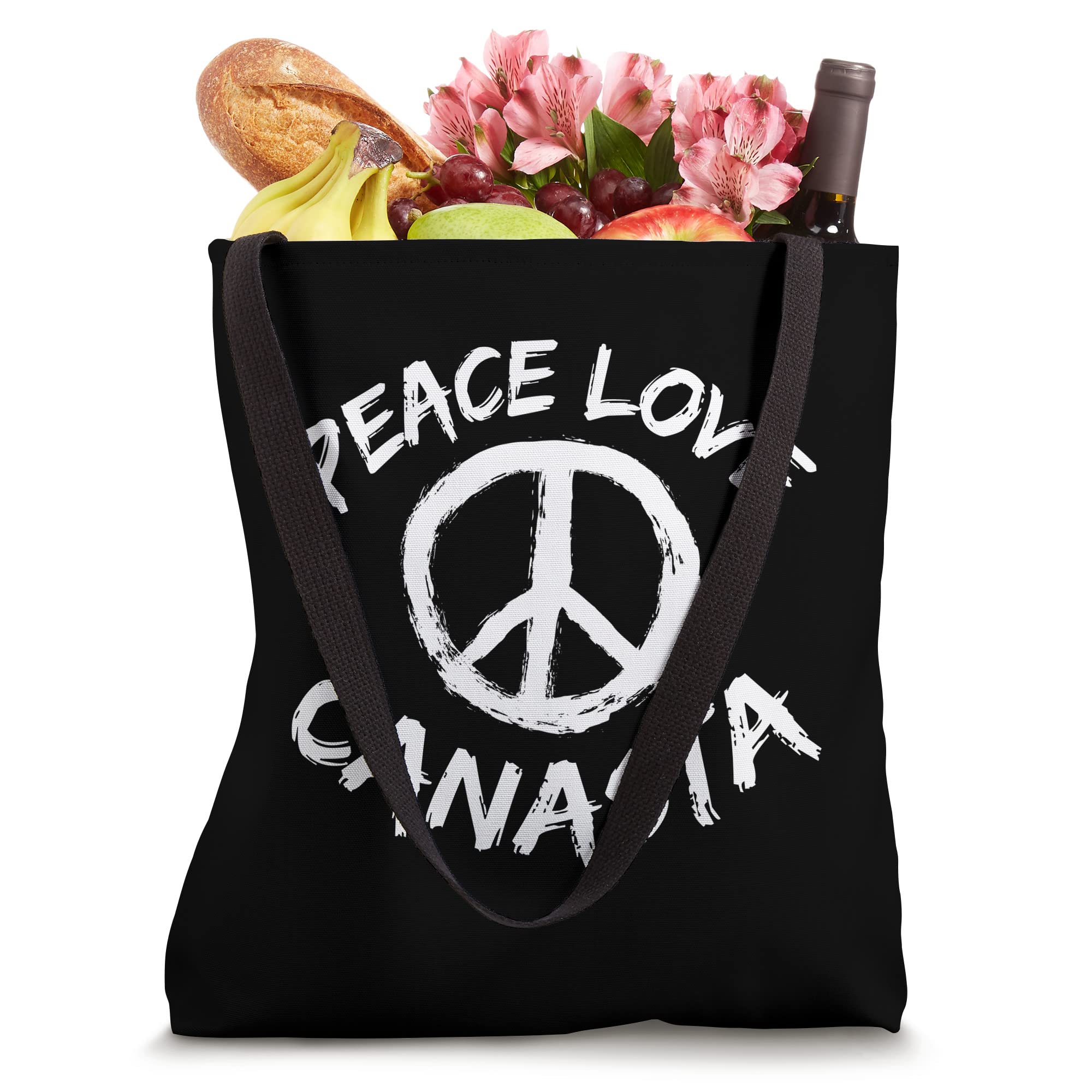 Peace sign Peace Love Canasta deck of cards Love Canasta Tote Bag