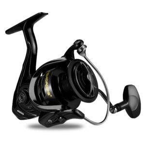 Fishdrops Fishing Reels Spinning, Lightweight Saltwater Spinning Reel High Speed Ultra Smooth Powerful with CNC Aluminum Spool Spinning Reels