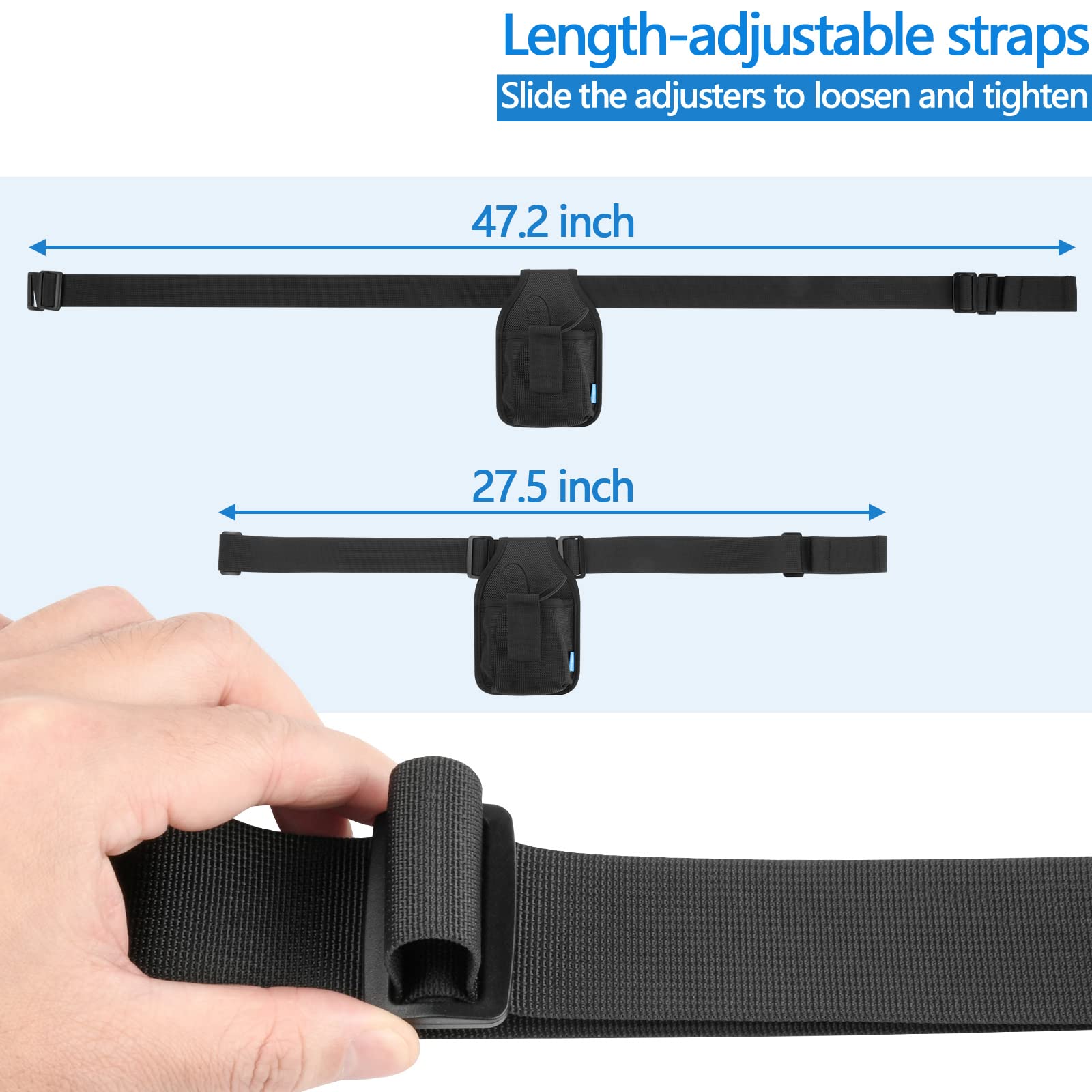 Xxerciz Mic Belt Microphone Belt with Adjustable Nylon Strap Microphone Transmitter Carrier Pouch Great For Fitness Instructors Theatre Speaker Teacher Pilates Teachers