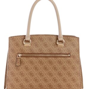 GUESS Noelle Girlfriend Satchel, Latte Logo