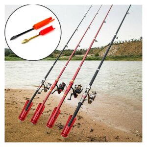 DYPASA Vertical Fishing Rod Holder Fishing Rod Stand Pole Holder Plug Insert Ground Adjustable Tool Accessories Stainless Steel Tool is Light and Durable Wall Mounted Fishing Rod Rack