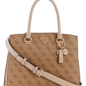 GUESS Noelle Girlfriend Satchel, Latte Logo