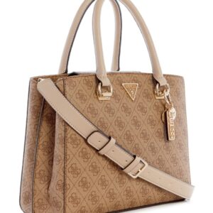 GUESS Noelle Girlfriend Satchel, Latte Logo