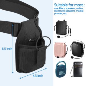 Xxerciz Mic Belt Microphone Belt with Adjustable Nylon Strap Microphone Transmitter Carrier Pouch Great For Fitness Instructors Theatre Speaker Teacher Pilates Teachers