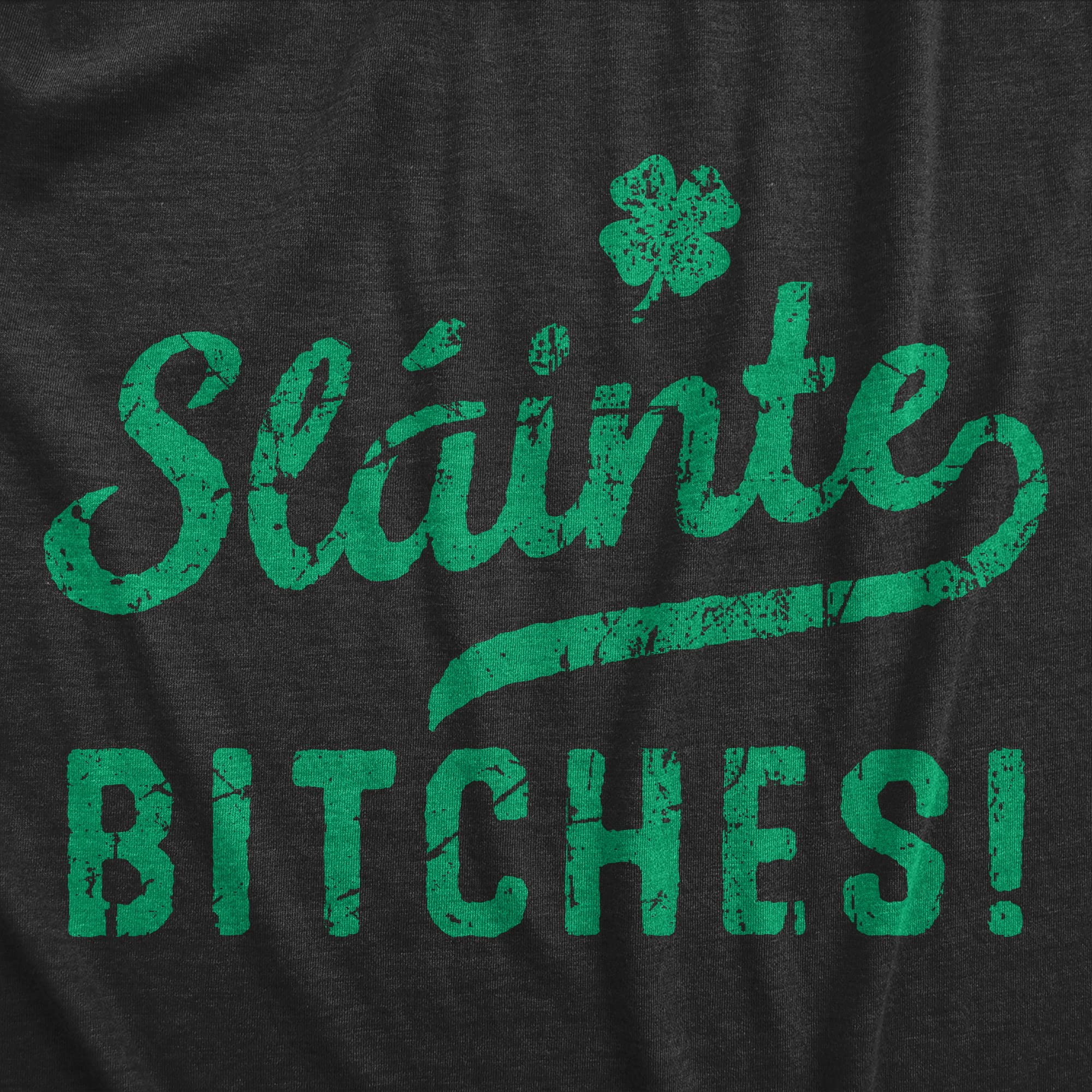 Mens Slainte Bitches T Shirt Funny St Paddys Day Toast Drinking Lovers Tee for Guys Mens Funny T Shirts Saint Patrick's Day T Shirt for Men Funny Drinking Black - L