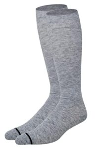 dr. shams merino wool compression knee high socks ideal for, hiking, travel-sports-nurses-reduces swelling (grey, large/x-large)