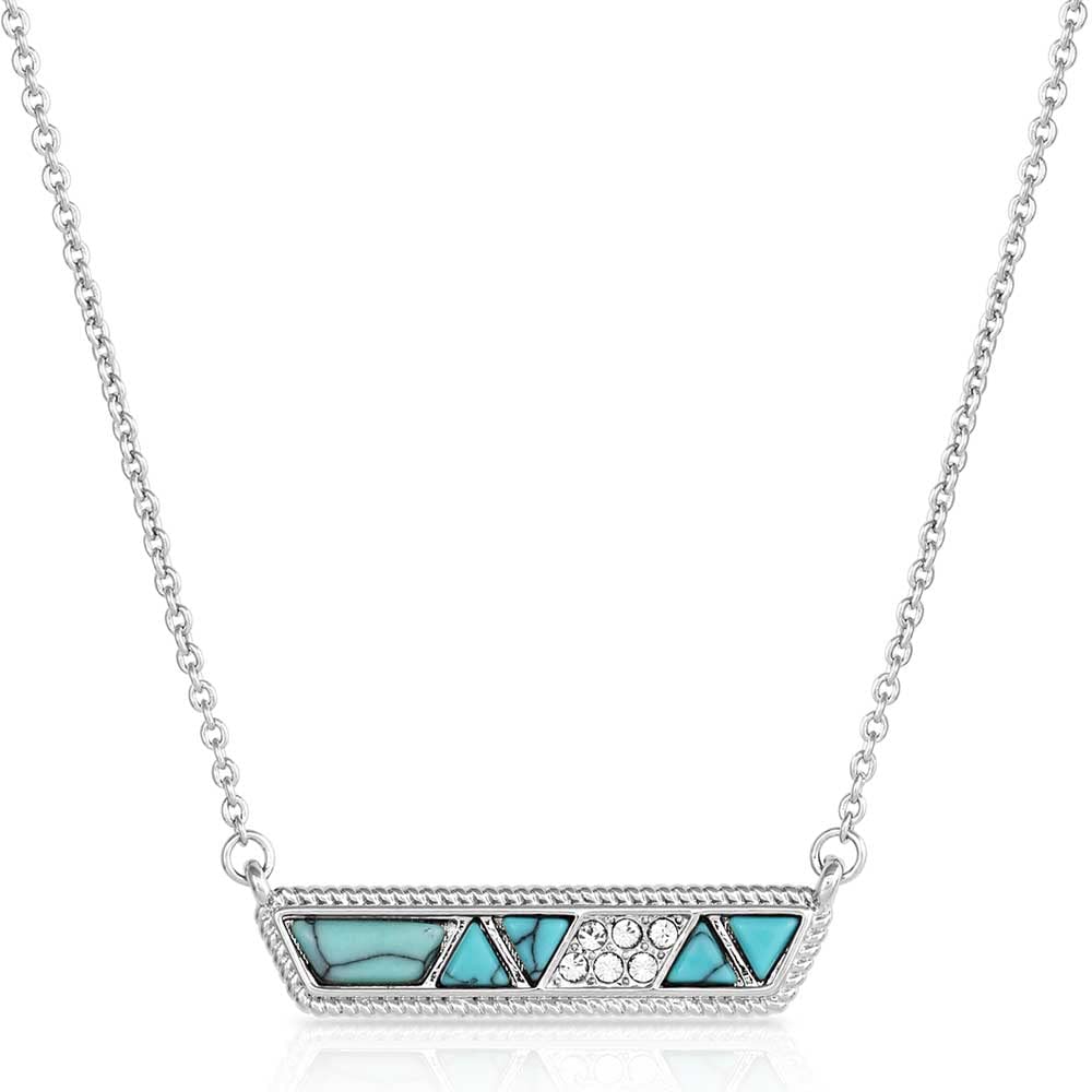 Montana Silversmiths Western Lifestyle Women's Bar Necklace (High Noon Cobblestone)