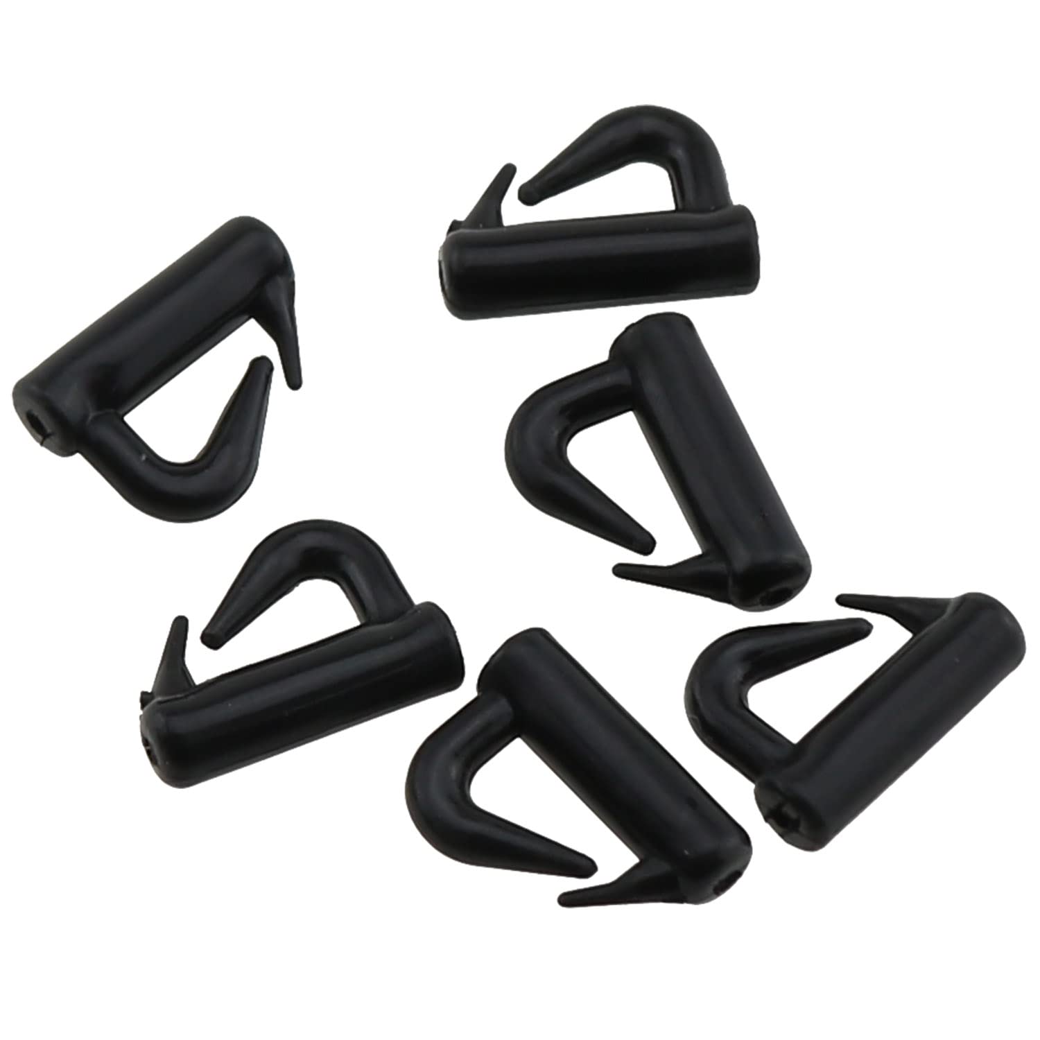 E-outstanding 50PCS Clevis Spinner Snap Black Quick Change Plastic Fishing Clevis Crawler Harness Walleye Rig Speed Tackle Fast Change Snaps