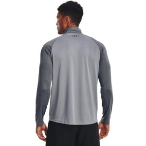 Under Armour Men's Velocity 2.0 1/4 Zip, (036) Steel Light Heather/Pitch Gray Light Heather/Pitch Gray, Medium