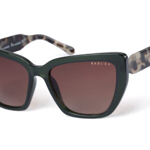 RADLEY London 6501 Womens Square Cat Eye Sunglasses, 57 mm, UV400 Protection, Palm Leaf Green