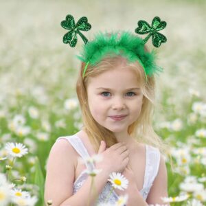 Totelux St. Patrick's Day Headband Green Clover Hair Band Women Girls Hair Headdress Festive Costume Accessories Decoration Parade Party Supplies