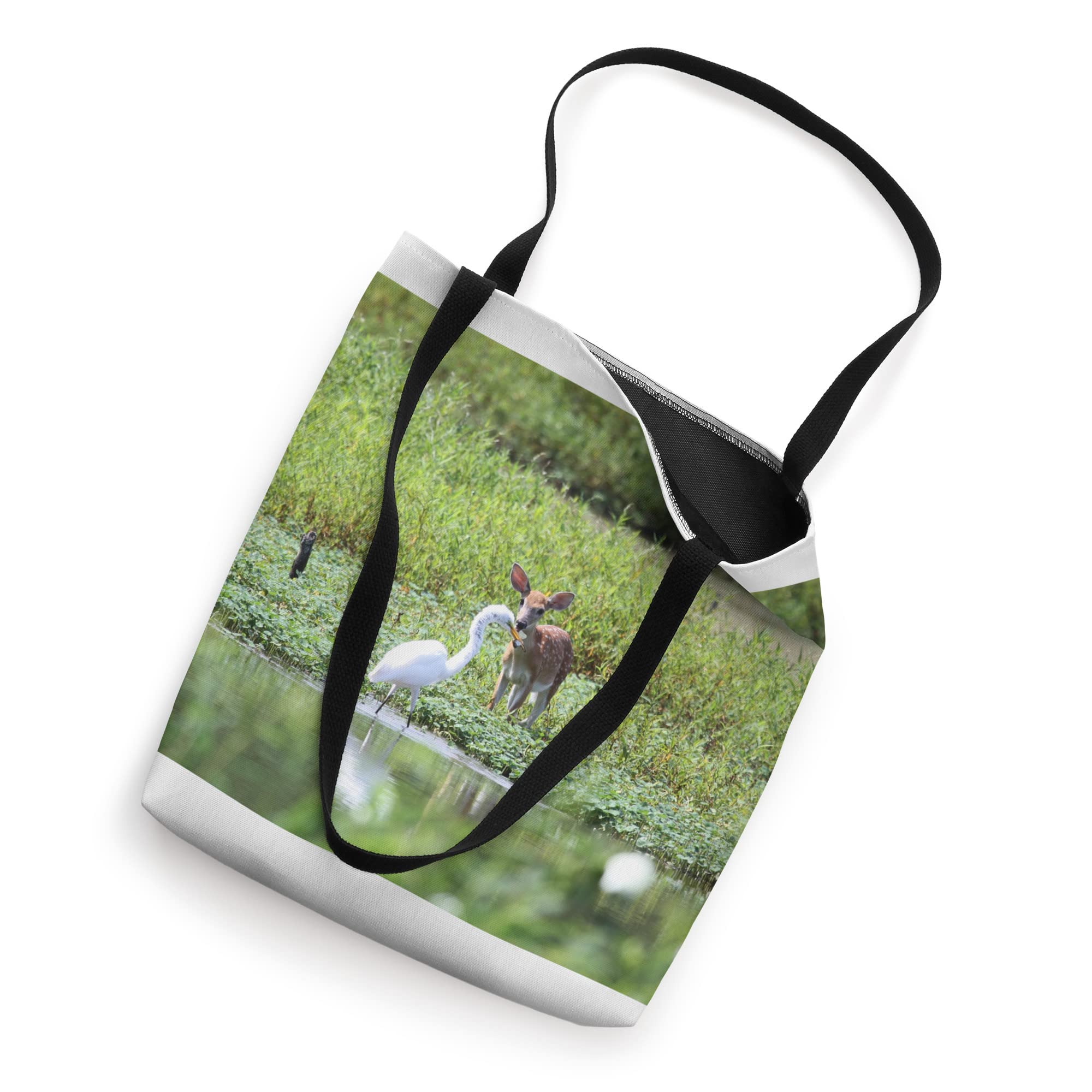 Fawn and Egret Tote Bag