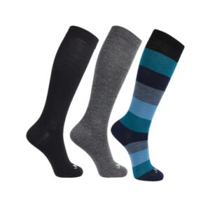 ja vie javie ultra comfy 75% merino wool graduated compression socks for women & men (15-20mmhg)