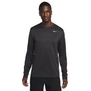 Nike Men's DriFit Training Top, Dark Gray Gray, Large