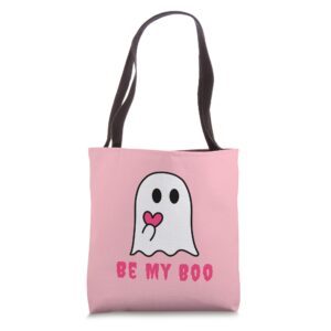 be my boo cute ghost valentine valloween anti valentine goth tote bag