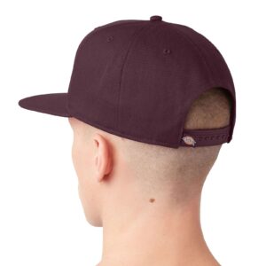 Dickies Skateboarding Men's Twill Flat Bill Maroon Snapback Hat