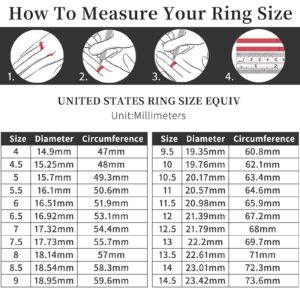 AmoreNel Moissanite Wedding Band,0.4 ct D Color VVS1 Lab Created Diamond Sterling Silver Rings Half Eternity Stackable Engagement Ring Anniversary Band Size 4-10 (7.5)