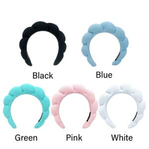 CHERSE Spa Headband for Women Sponge Terry Towel Cloth Fabric Head Band for Skincare Face Washing Makeup Removal Shower Hair Accessories (Pink 1pc)