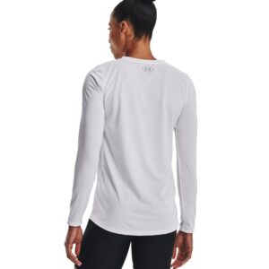 Under Armour Men's Team Tech Loose White Long Sleeve T-Shirt (L)