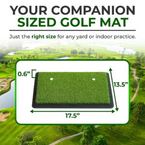 Golf Mat, Golf Hitting Mat, Golf Practice Mat, Golf Mats Practice Outdoor, Golf Matt for Indoors, Golf Chipping Mat, Golf Turf Mat, 18"x14"