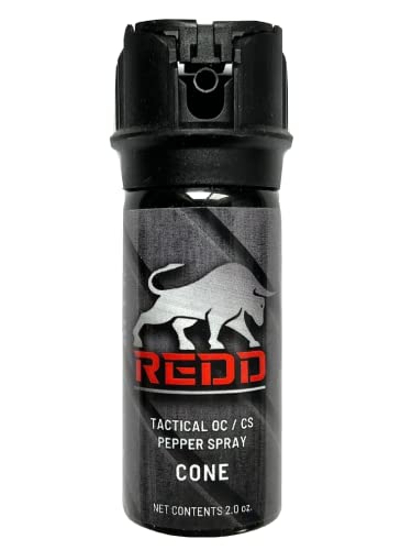 Redd Pepper Spray, Tactical OC/CS Pepper Spray and Nylon Holster - Flip Top Cone (2 Ounce)