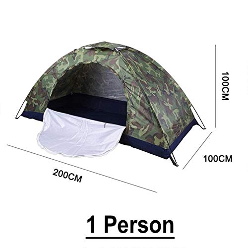 KVSERT 1 Person Portable Outdoor Camping Tent Outdoor Hiking Travel Camouflage Camping Napping Tent