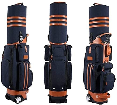 YIRENZUI Waterproof Multi-Function Golf Travel Bag with Wheels and Password Lock for Men Women Golf Course and Training Lightweight Golf Bag The fabric is scratch-resistant, odor-free and water-repell