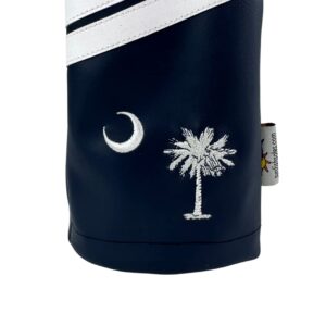 South Carolina Palmetto (Navy) Sunfish Leather Driver Golf Headcover