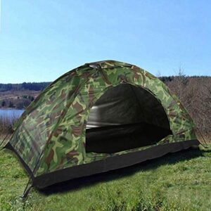 KVSERT 1 Person Portable Outdoor Camping Tent Outdoor Hiking Travel Camouflage Camping Napping Tent