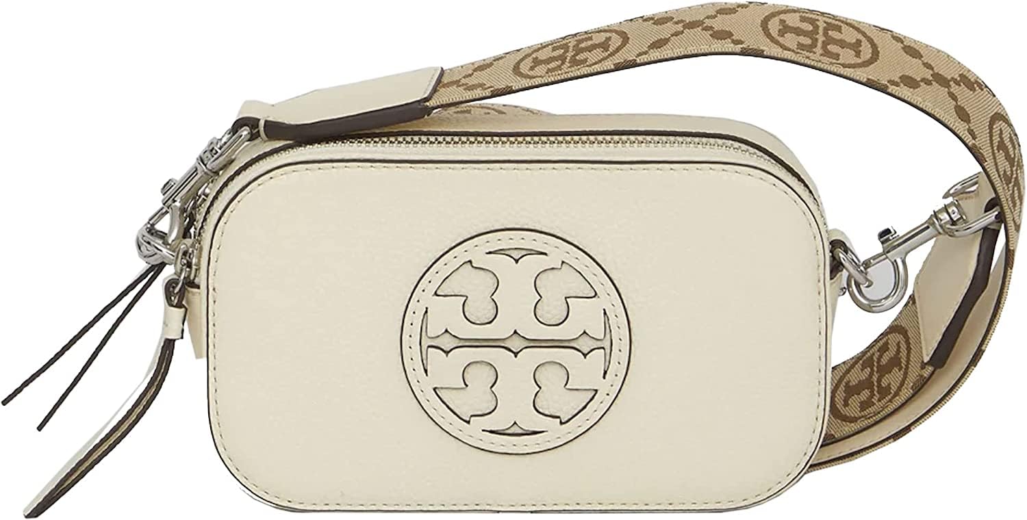 Tory Burch Women's Mini Miller Crossbody Bag, New Ivory, Off White, One Size