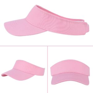 Kids Sun Visor Hat Toddler Baseball Hats Adjustable UV Protection Summer Outdoor Sports Caps for Girls Boys 6-10 Years Old Pink 6-10 T