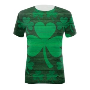 CGGMVCG St. Patricks Day Shirts for Women Fashion Round Neck Short Sleeve Love Printed T Shirt St Patricks Day Clothing, Green, S