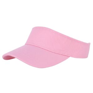 kids sun visor hat toddler baseball hats adjustable uv protection summer outdoor sports caps for girls boys 6-10 years old pink 6-10 t