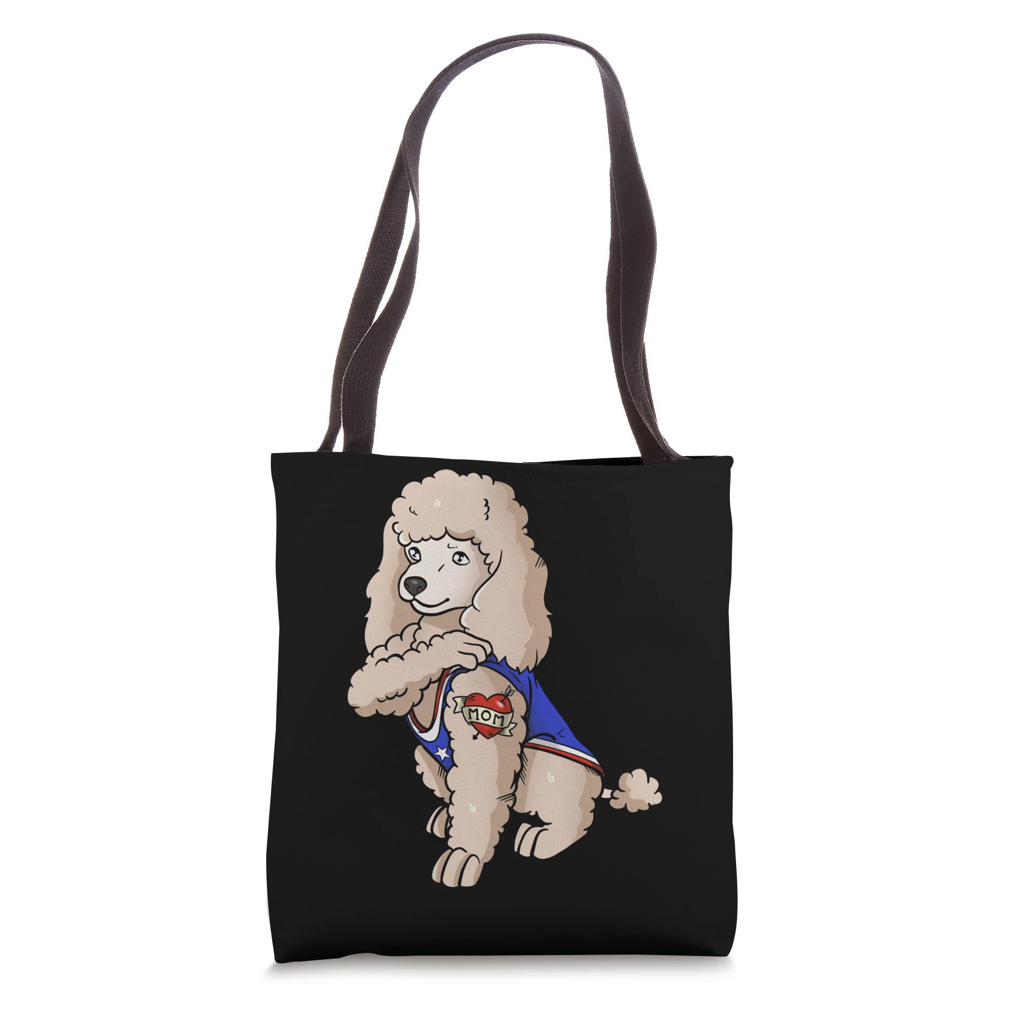 Poodle Dog Love Mom Puppy Owner Tote Bag