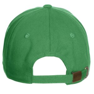 Daxton St. Patrick Day Lucky Clover Baseball Dad Hat, Clover Kelly Green Hat