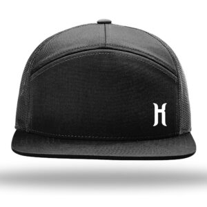 HatKings Seven Panel Trucker Hat Snapback Lightweight Adjustable Mesh Back Cap