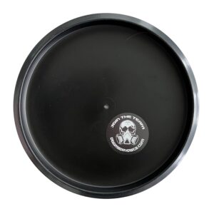 DOOMSDAY DISCS Bleak Disc Golf Straight Putter in Ration Plastic (Black)