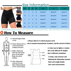 NLOMOCT Gym Shorts Women Seamless,Women Comfy Drawstring Casual Elastic Waist Pocketed Shorts,S-3XL 08 Black