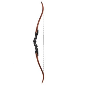 TOPARCHERY Archery Takedown Hunting Recurve Bow Limbs Replacements 25-60lbs ILF Bowlimbs for Recurve Bow Tradition Hunting and Target Shooting (Brown, 50LB)