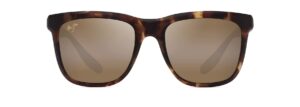 maui jim men's and women's pehu polarized classic sunglasses, tokyo tortoise/hcl® bronze, medium