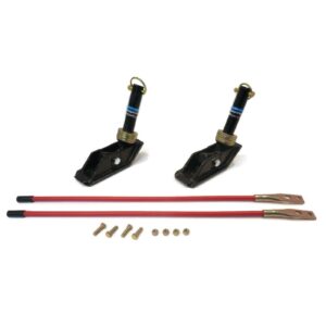 The ROP Shop | Heavy Duty Set of 2 Square Snow Shoes & Blade Guides for Western Pro-Plow 2