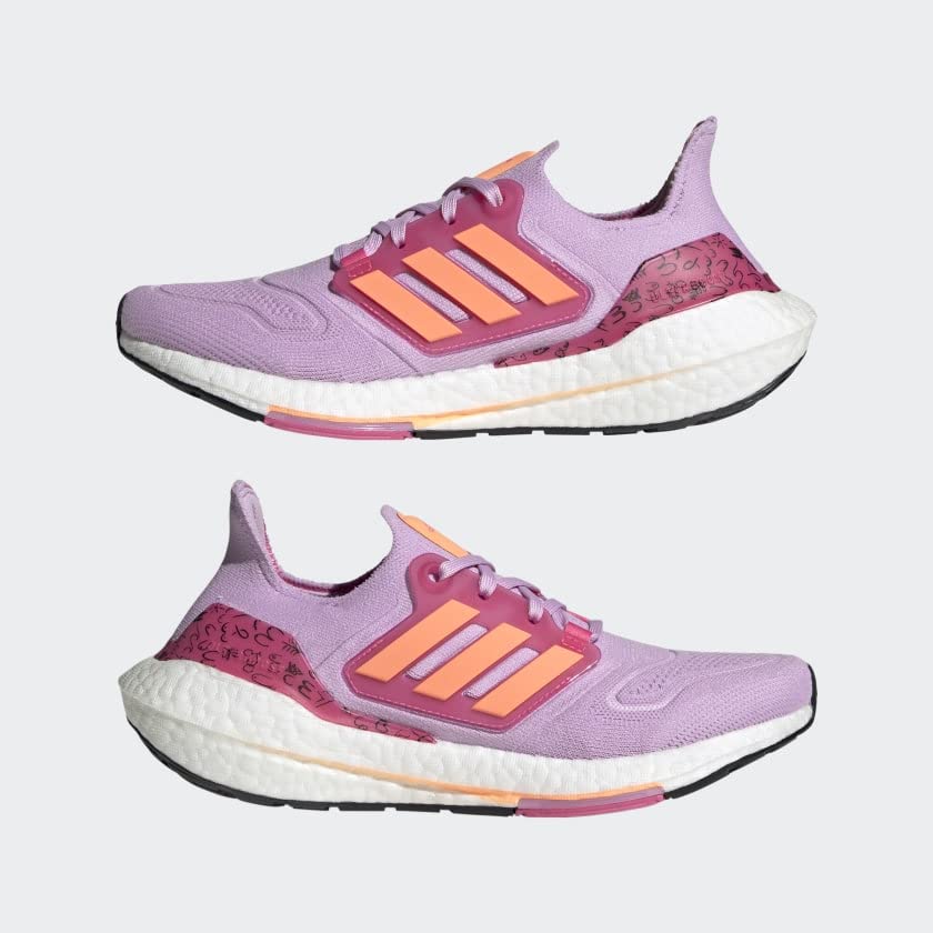 adidas Ultraboost 22 BCA Running Shoes Women's, Size 6 Bliss Lilac/Beam Orange/Pulse Magent