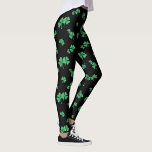 St Patricks Day Leggings for Women Plus Size Blessed and Lucky High Waist Running Pants Comfort Butt Lift Yoga Pants for Women,Compression Leggings,Yoga Leggings for Women C