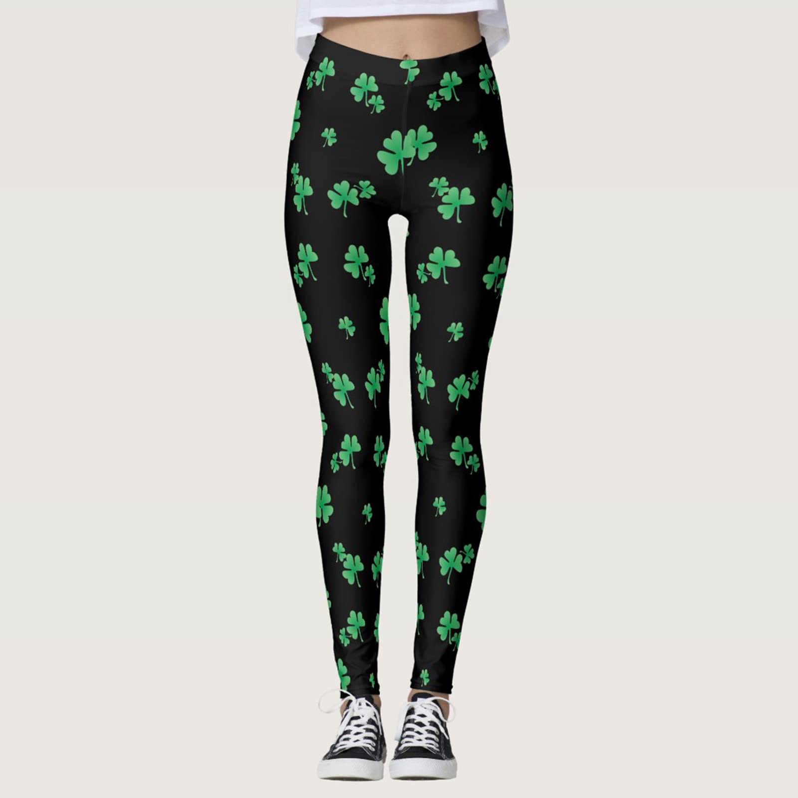 St Patricks Day Leggings for Women Plus Size Blessed and Lucky High Waist Running Pants Comfort Butt Lift Yoga Pants for Women,Compression Leggings,Yoga Leggings for Women C