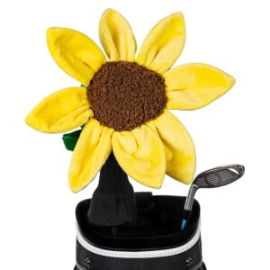 daphne's headcovers sunflower driver headcover | premium driver headcovers | funny golf club covers | stylish protection for your clubs | men's golf gear | driver headcover for men and women