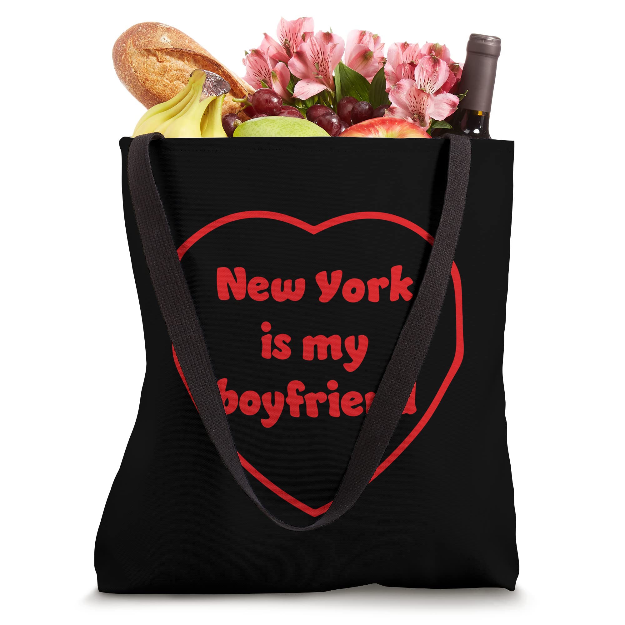 New York Is My Boyfriend Tote Bag