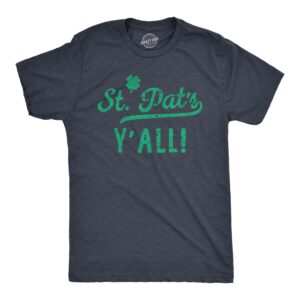 mens st pats yall funny t shirts novelty tee drinking shirt for men mens funny t shirts saint patrick's day t shirt for men novelty tees for men navy - 4xl