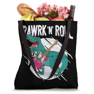 Dinosaur Guitar Player Rock'n'Roll Guitar Tote Bag