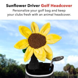 Daphne's Headcovers Sunflower Driver Headcover | Premium Driver Headcovers | Funny Golf Club Covers | Stylish Protection for Your Clubs | Men's Golf Gear | Driver Headcover for Men and Women